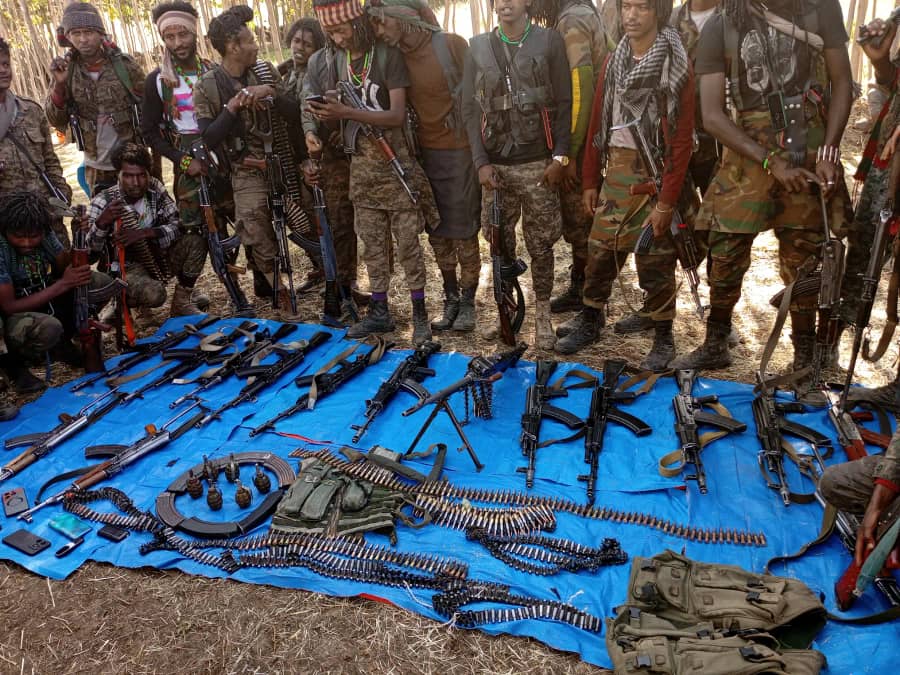 OLF_OLA's tweet photo. In the launch of Operation Cichoomina Kaayyoo today, the OLA executed multiple coordinated actions across Oromia, targeting regime forces in several districts:

Harsadee and Eastern Commands engaged regime forces in Fantaallee district (Saalaa) and East Arsi zone, Martii district (Wataroo Diinoo). Central Command carried out actions in Warra Jarsoo district (Boobee Liiban),  Abuunaa Gindabarat district (Mana Baabsaa), North Shewa zone, Hidhaabuu Abootee district (Ejeree town), and Dagam and Yaayyaa Gulallee districts. Western Command targeted regime forces in Diggaa district (Bareedaa Sooromaa). Madda Albuudaa Command engaged regime forces in Booranaa zone, Liiban district (Algee Qarsaa).

Initial Results:

Casualties Inflicted: 210 regime forces killed and 344 wounded. Seized Arsenal: A substantial cache of weapons and ammunition was captured, further weakening the regime’s military capacity.

The OLA will provide a full account of today’s operations as more data becomes available. This marks a strong start to the mission of degrading the regime’s capabilities under Operation Cichoomina Kaayyoo.
#Oromia #Ethiopia
