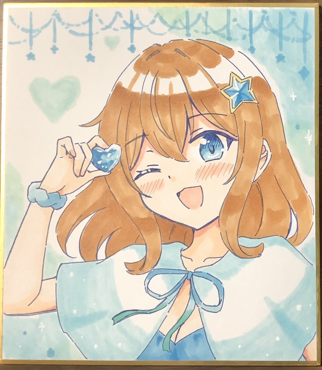 アオナちゃん色紙 