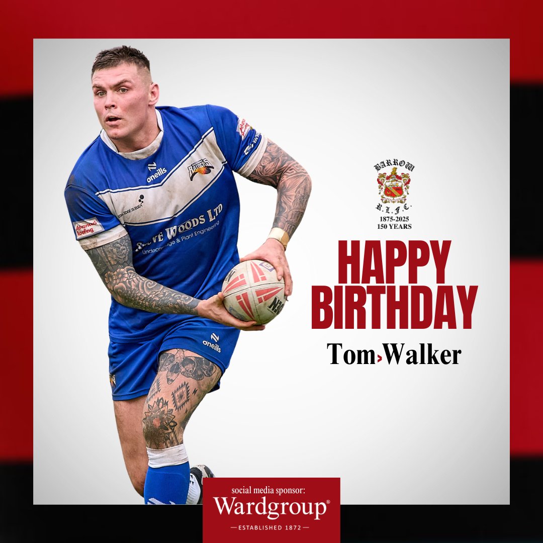 Barrow Raiders (@barrowraiders) on Twitter photo 🥳 A huge happy birthday to <a href="/TomWalker2512/">Tom Walker</a>! 
We hope you have a fantastic day celebrating! 🎂🎈 🥳 A huge happy birthday to <a href="/TomWalker2512/">Tom Walker</a>! 
We hope you have a fantastic day celebrating! 🎂🎈