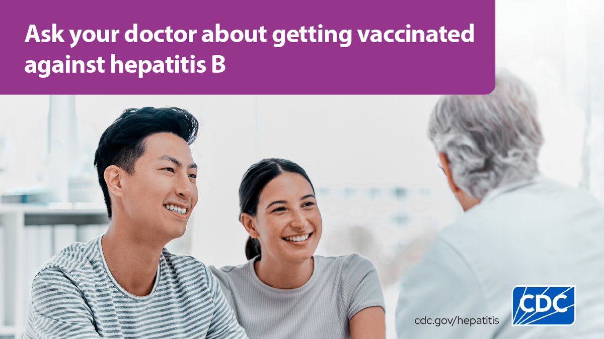 #HepatitisB vaccination can prevent #LiverCancer &amp; other health issues.  

<a href="/CDCgov/">CDC</a> recommends the vaccine for everyone 59 and under, and for adults 60+ with risk factors. Learn more: bit.ly/4epHDPB