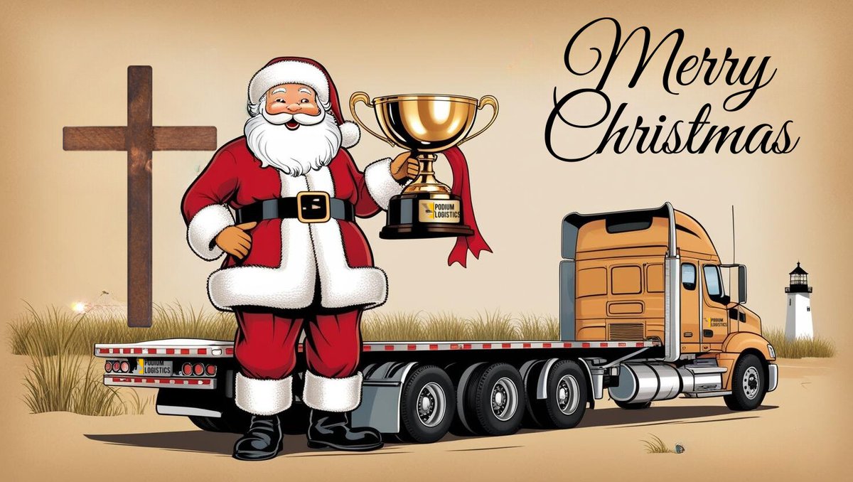 Podium0007's tweet image. Grateful for our winning team, loyal customers, &amp;amp; trusted partners this holiday season. Here&apos;s to racing into 2025 together! 🏁

#MerryChristmas #LogisticsWins #FlatbedFamily