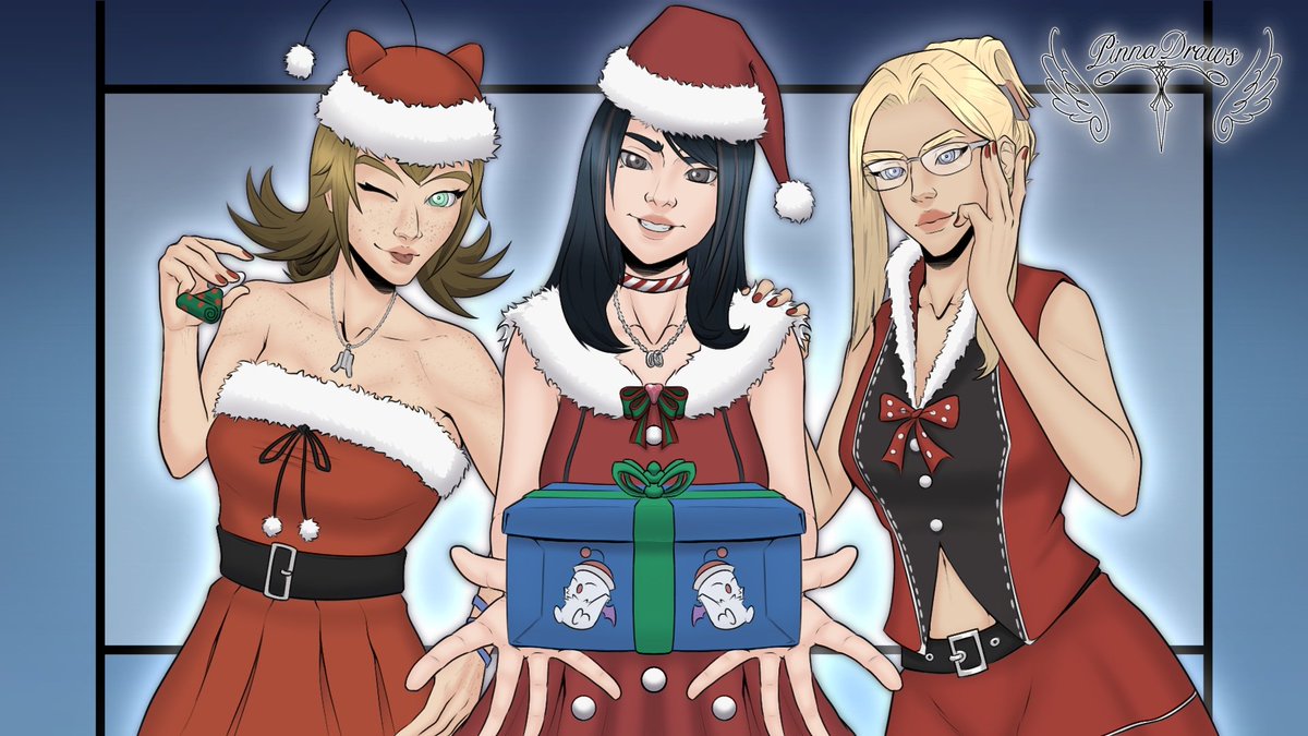 PinnaDraws's tweet photo. I'm a little sad because, again (oh, what a surprise), I haven't had time to make any new drawings for the date but...
Merry Christmas everyone!

#Christmas   
#MerryChristmas    #FINALFANTASY https://t.co/HBUjJ8wLL1