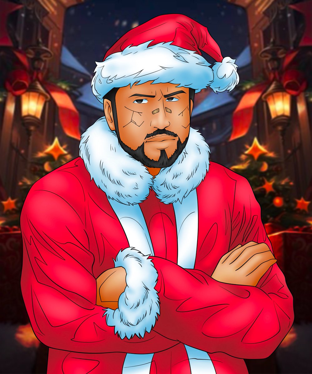 IllustraG's tweet photo. The silent hunter takes a break from the shadows this Christmas, even vengeance wears a Santa hat.🎅🔫❄️
.
Dm me for commission ><
#christmasarts #SilentHunter  #ChristmasVibes  #HolidayWarrior  #FestiveJustice  #SantaOnAMission #art #Vtuber  #commissionopen #characterdesign https://t.co/dkZkAQH9HE