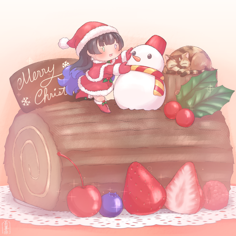 「メリクリー 今年最後のFAになります ましろん三昧でとても楽しい一年でした! 残」|茶菓南サカナ（SakanaSakana）のイラスト
