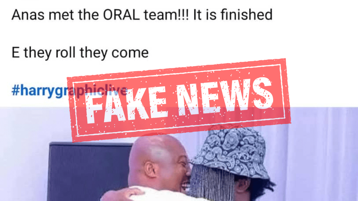tv3_ghana's tweet photo. #3Verified: Photo showing Anas meeting “ORAL Team” is an old picture from 2023 - https://t.co/yveXAMKNoy #3NewsGH https://t.co/AxdPTlt2TO