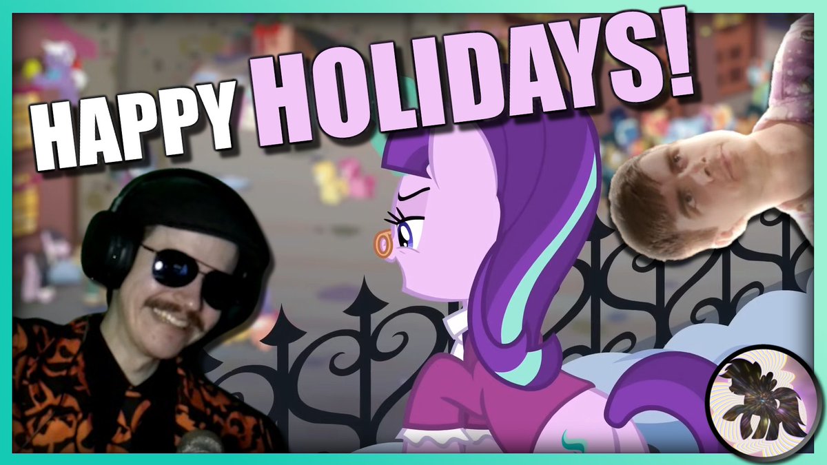 BroniestReact's tweet photo. 🎶Hearth's Warming Eve is here once again!🎶

Happy Holidays from the Broniest React team! As our gift to you all, we've got a BRAND NEW REACTION premiering at 3PM EST today! (2 hours from now!)

Be sure to be there, and beware of spirits! No humbugs here! Link in the replies! https://t.co/RYH4OC66Xr