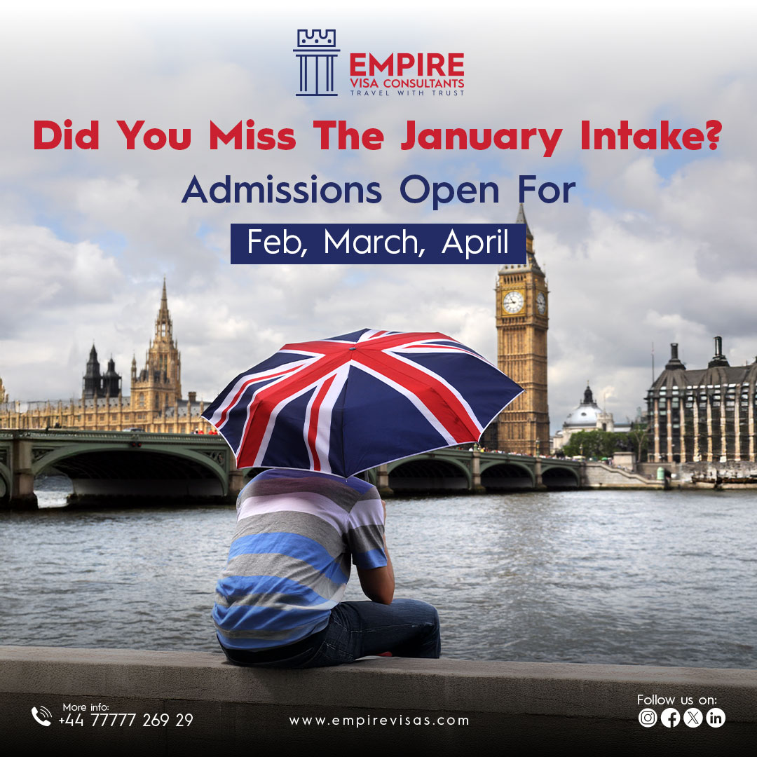 empirevisas's tweet photo. Study in the UK with scholarships, fast admissions, and full supportโstart your journey today! ๐๐ฌ๐ง
โ๏ธ: +44 77777 269 29
๐ง: info@empirevisas.com
๐: https://t.co/MWjBCJq4bX
#empirevisas #studyinengland #studyabroadengland #studyengland https://t.co/7yQkibWTyt