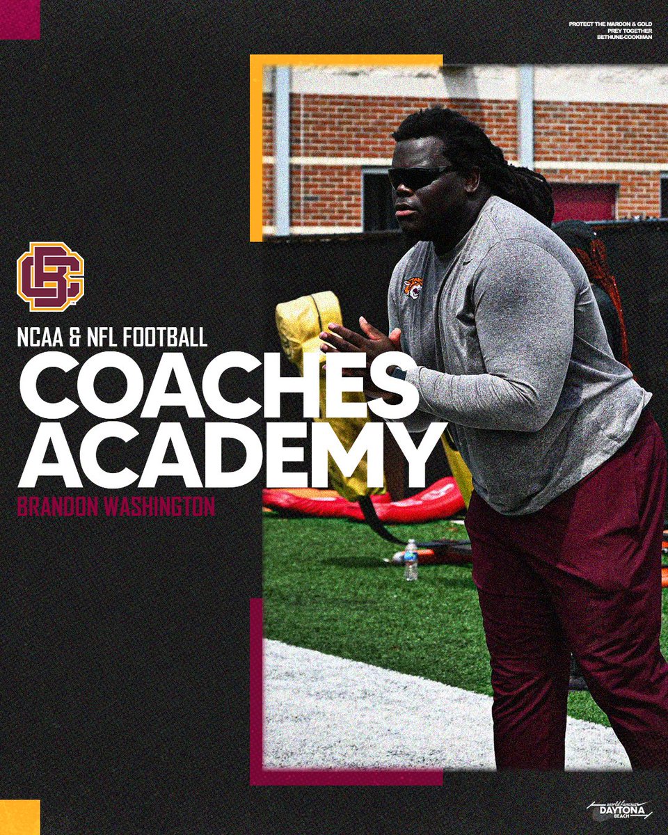 ๐ Bethune-Cookman Football (@bcugridiron) on Twitter photo ๐๐๐ช๐๐ฌ๐ฆ ๐๐จ๐๐๐๐๐ก๐ ๐ผ ๐
B-CU Assistant Coaches Tristan Walker (WRs) and Brandon Washington (OL) have been selected to the 2025 NCAA NCAA & NFL Coaches Academy, to be held in February in Indianapolis!
#๐๐๐๐ก๐๐๐ก๐๐๐๐ฉ๐จ | #๐๐ง๐๐ฎ๐๐ค๐๐๐ฉ๐๐๐ง ๐๐๐ช๐๐ฌ๐ฆ ๐๐จ๐๐๐๐๐ก๐ ๐ผ ๐
B-CU Assistant Coaches Tristan Walker (WRs) and Brandon Washington (OL) have been selected to the 2025 NCAA NCAA & NFL Coaches Academy, to be held in February in Indianapolis!
#๐๐๐๐ก๐๐๐ก๐๐๐๐ฉ๐จ | #๐๐ง๐๐ฎ๐๐ค๐๐๐ฉ๐๐๐ง