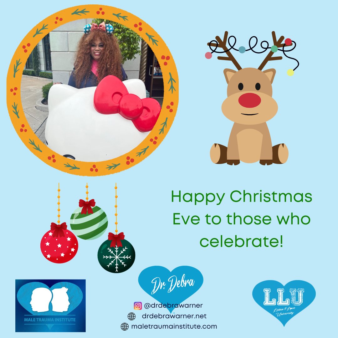 💙🎄 May your homes be filled with laughter, love, and festive cheer! Remember to spread kindness and joy to all. Wishing you a night of peace &amp; a morning full of wonder. 🎄💙
#ChristmasEve #JoyfulMoments #drdebra #holidayseason