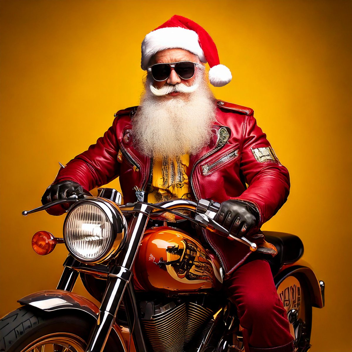 Proof that Saint Nick doesn't just ride a sleigh at Christmas.