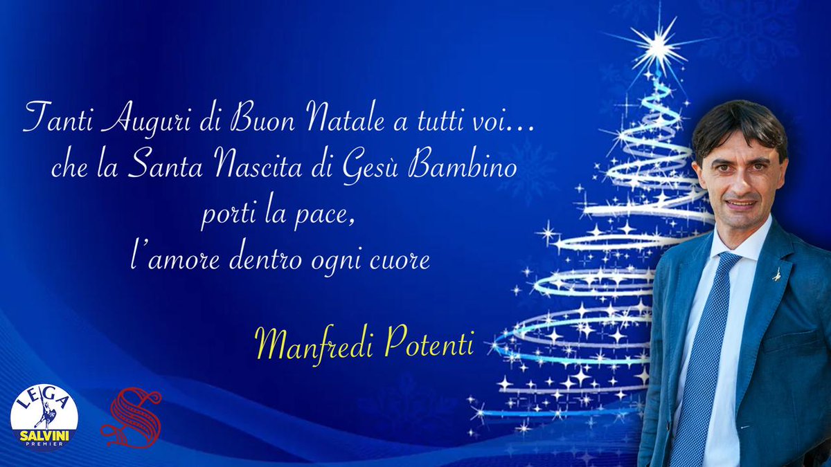 ManfrediPotenti's tweet photo. È l' ora del Santo #Natale, una parentesi di #Pace per ognuno di noi...
Vi #auguro di trascorrerlo nella migliore #serenità familiare.
#Auguri 🎄❤️
https://t.co/mVJnRwpPVr https://t.co/uQxsYvoFCU