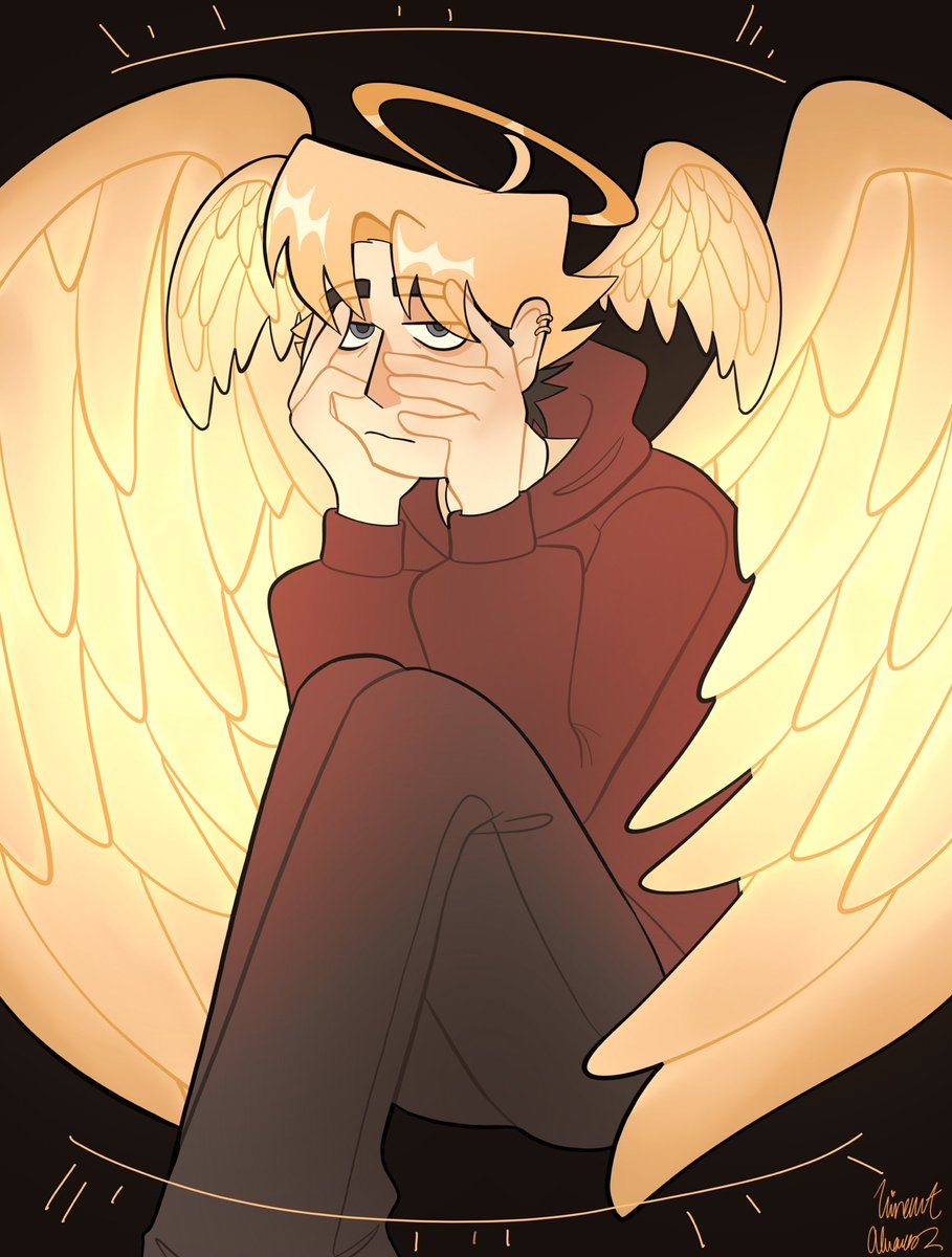 berry_starsss's tweet photo. Happy holidays yall!!! #welcometohell #jonathancombs #ericawester (Angel Jonathan was created by lillythecakat-blog on tumblr) https://t.co/bEAObEiRzl