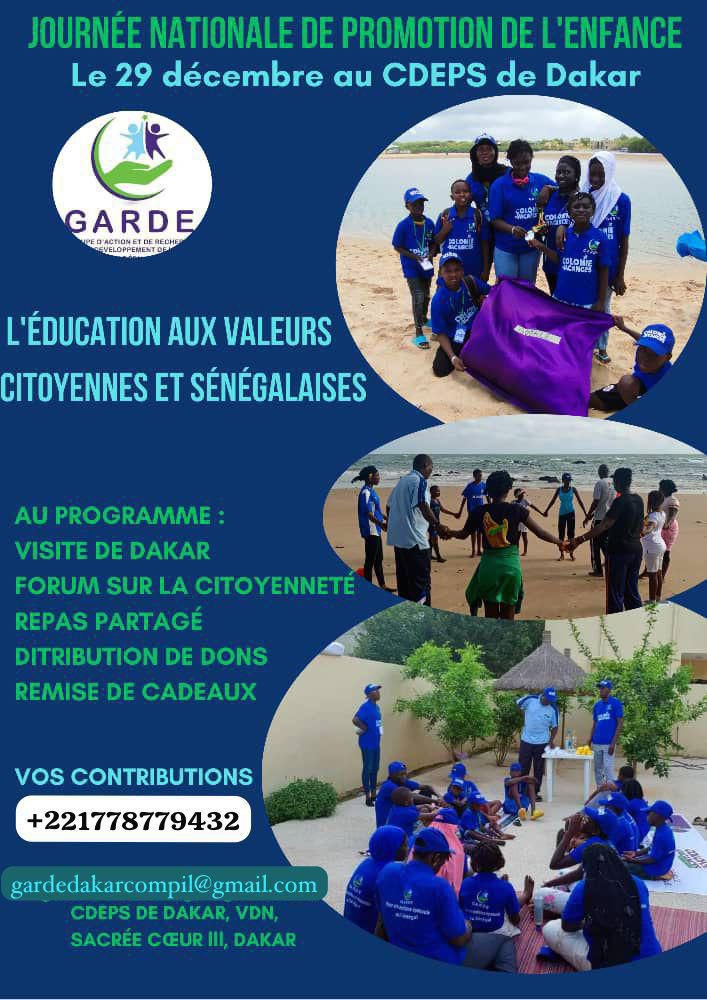 PaKarimJr's tweet photo. 🌟Journée Nationale de Promotion de l'Enfant !🌟
L'association GARDE (Groupe d’Action et de Recherche pour le Développement de l’Enfant) est fière d'annoncer l'organisation de la Journée Nationale de Promotion de l'Enfant le 29 décembre 2024 à Dakar. https://t.co/bzT5VgWFs6