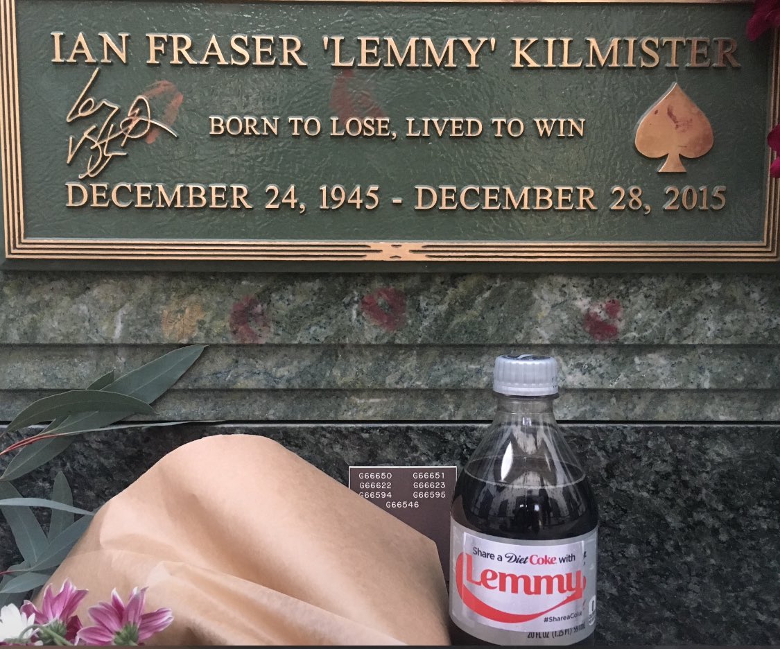 <a href="/myMotorhead/">Official Motörhead</a> Happy Birthday Lemmy!

“I’ll take a Diet Coke.” -Lemmy  
<a href="/TheTLDPodcast/">Time Limit Draw</a> <a href="/MDWDFW/">Mikey in DFW</a> @tommyropesss