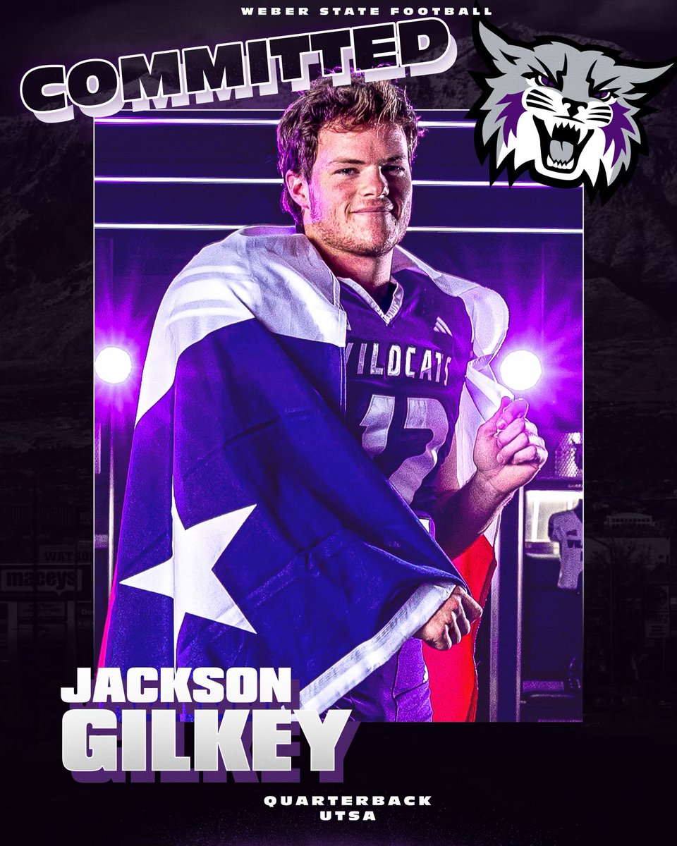 Jackson_Gilkey's tweet image. Beyond blessed to continue my journey @weberstatefb
Thank you to everyone for the support! 🙏🏼💜
Let’s get to work!
@mmental7