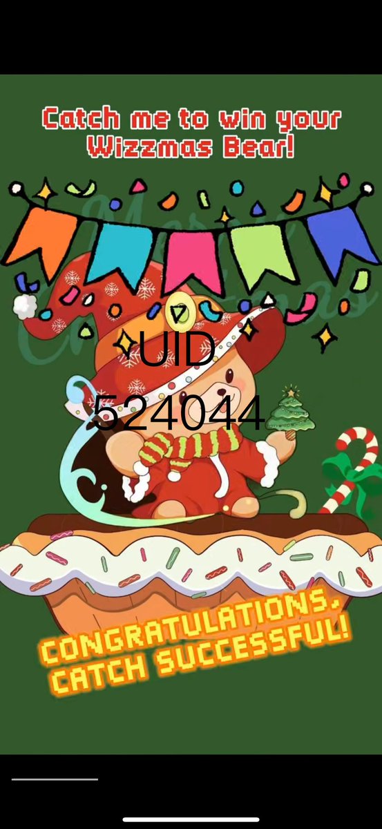 WongSpike's tweet photo. Caught you, Wizzmas Bear! Happy New Year to all the wizards! @WizzwoodsGame (https://t.co/zp5kixm78f WizzwoodsGame), #merrywizzmas https://t.co/K2GjUaGvav