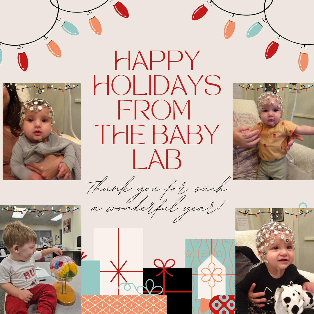 Happy Holidays from all of us at the Baby Lab!🎄✨ We're so grateful for the parents, caregivers, and researchers who make our work possible. Wishing you all a joyful holiday season and a wonderful year ahead!

#HappyHolidays #ThankYouAll #HolidayCheer
