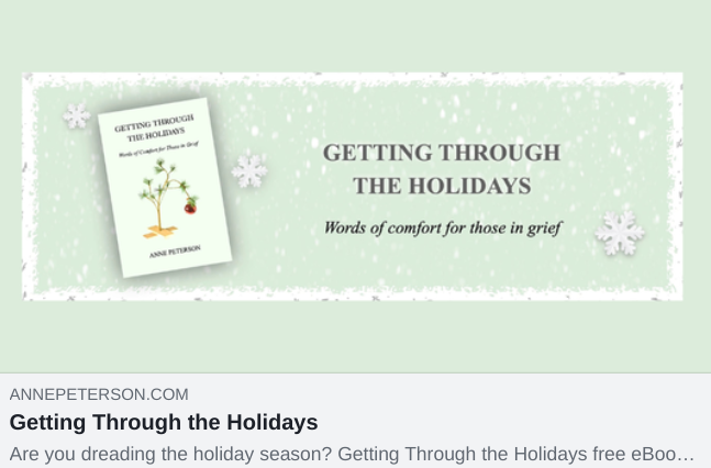 corileighwrites's tweet photo. If you know someone who's struggling this Christmas because they lost a loved one, please share this. My book, Getting Through the Holidays: Words of comfort for those in grief. It's 1.99 til Dec. 29. https://t.co/ZYMaCsUIqj