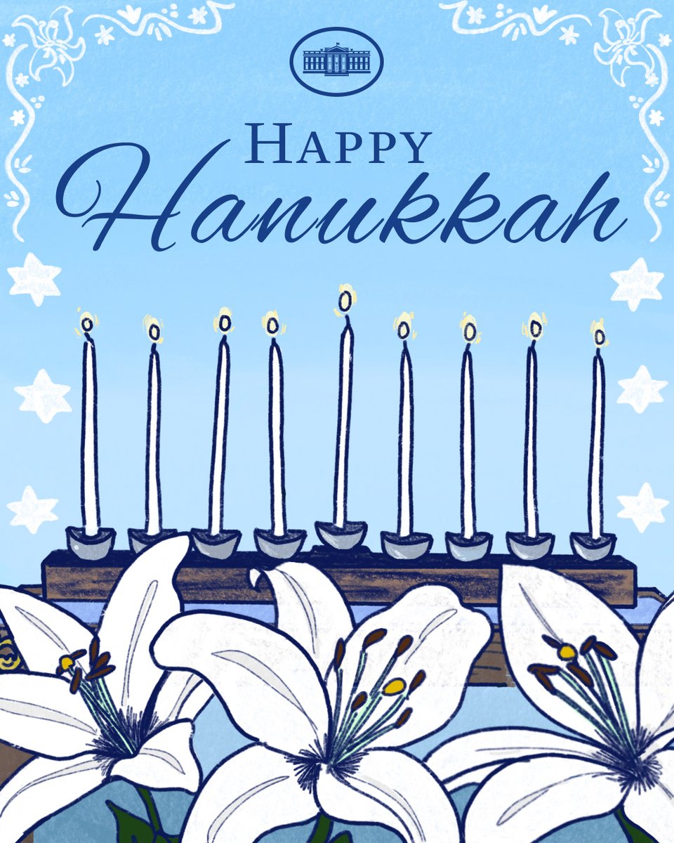 The Biden-Harris Administration wishes you and your loved ones a Happy Hanukkah!
