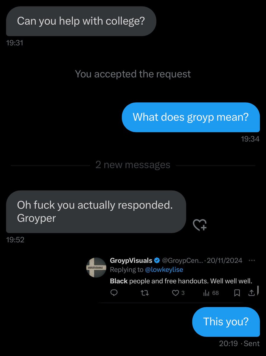TateTheTalisman's tweet photo. If you’re going to ask a black man for a hand out … don’t post about blacks asking for handouts first. https://t.co/fZWpw9ti6J