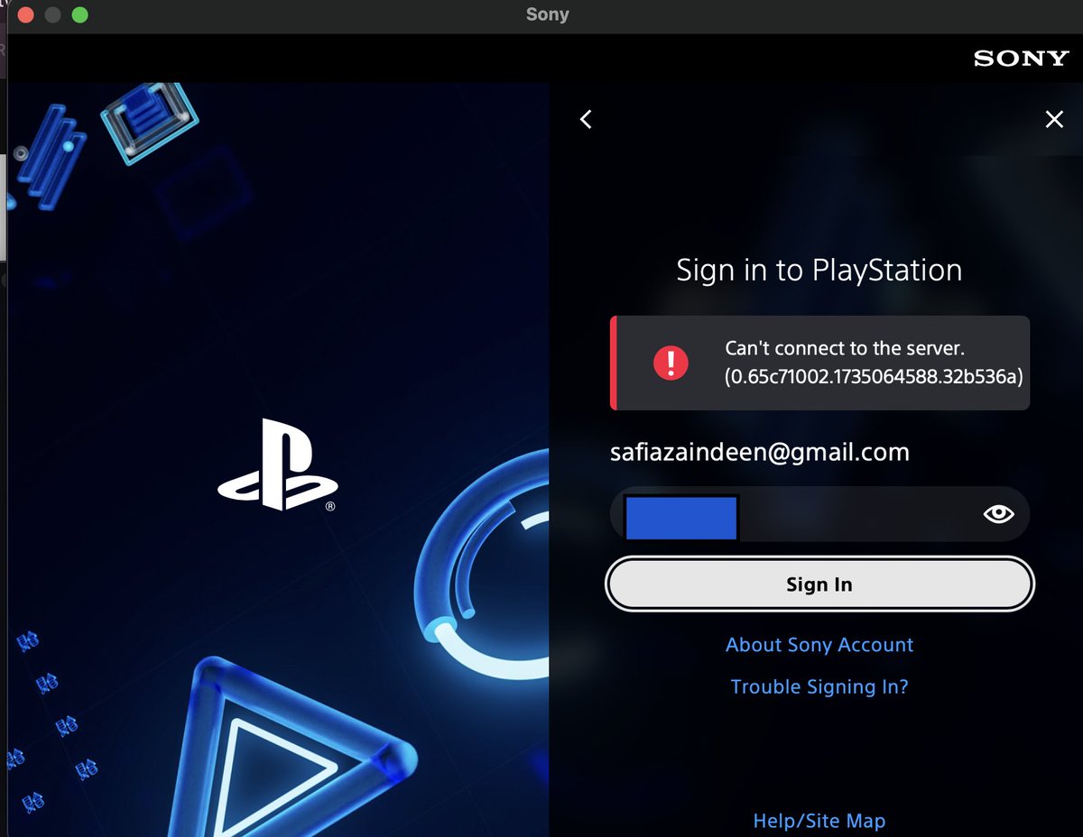 ImBaby_______'s tweet photo. @PlayStation  Hi, When i try to log into my PSN i keep getting this error message, please assist. https://t.co/toZc2BOa3y