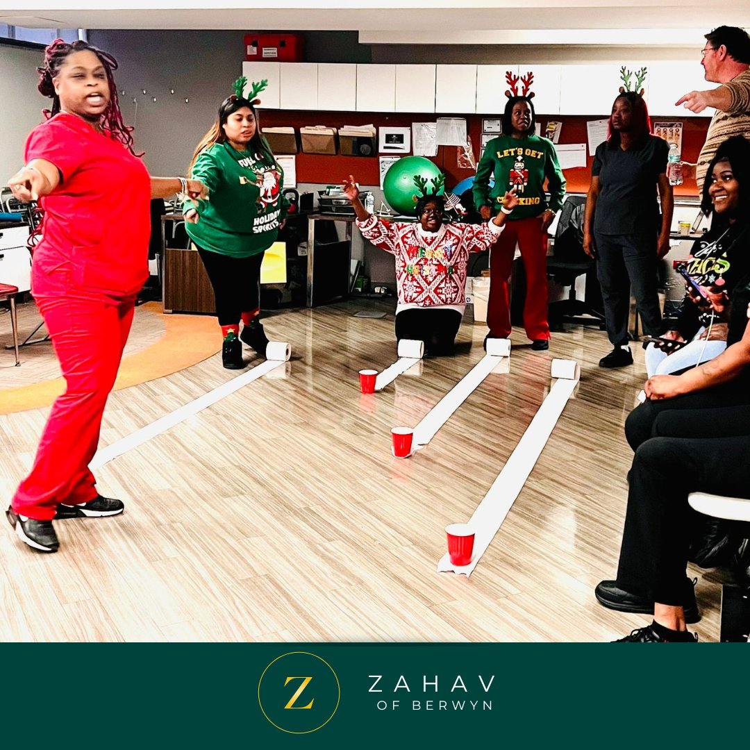 ZahavofBerwyn's tweet photo. 🎄🥂 We had a blast at our staff Christmas party this week, with prizes, dancing, games, and delicious food! From our Zahav of Berwyn family to yours, happy holidays! 🏡💚

#MerryChristmas #ZahavOfBerwyn #BerwynIL #StaffAppreciation https://t.co/Y0033efeG3