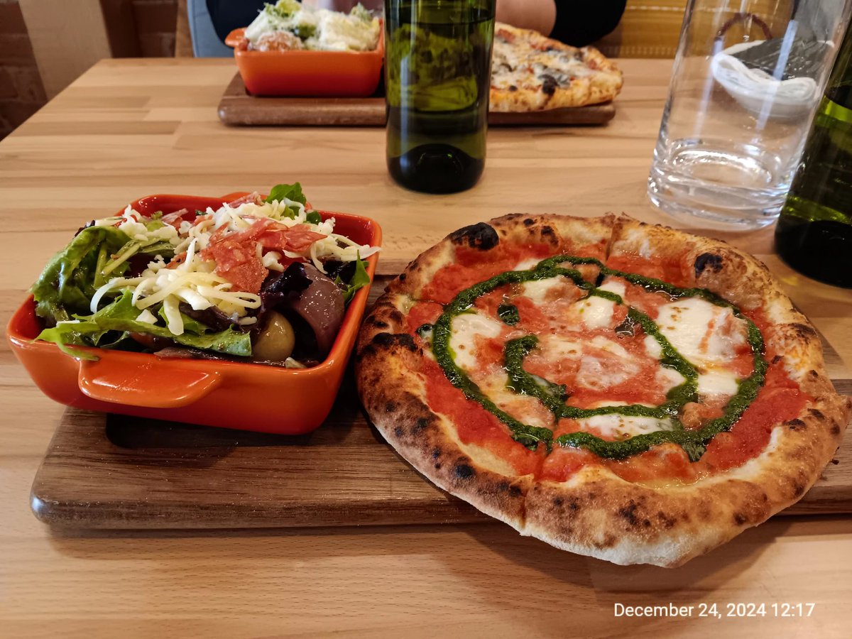 Giardino's in downtown Aurora was really good. They have a $14 lunch special which consists of your choice of a small salad and a 7" pizza. It was the perfect size for both. High quality food with a good atmosphere. You should try it.