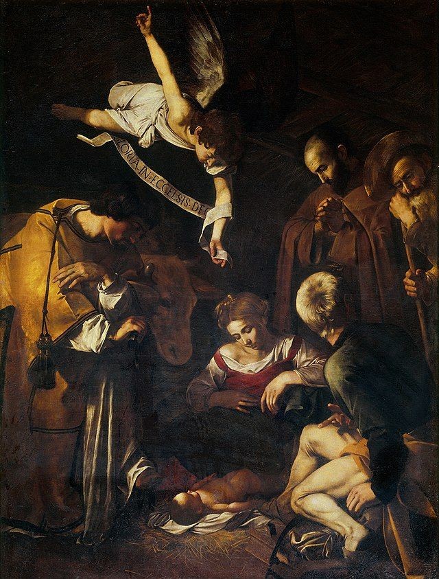 RamellaUgo's tweet photo. Caravaggio. Natività con i Santi Lorenzo e Francesco. Opera trafugata a Palermo il 17/18 Ottobre 1969 Oratorio di San Lorenzo e mai più ritrovata https://t.co/ooSgur6GDd