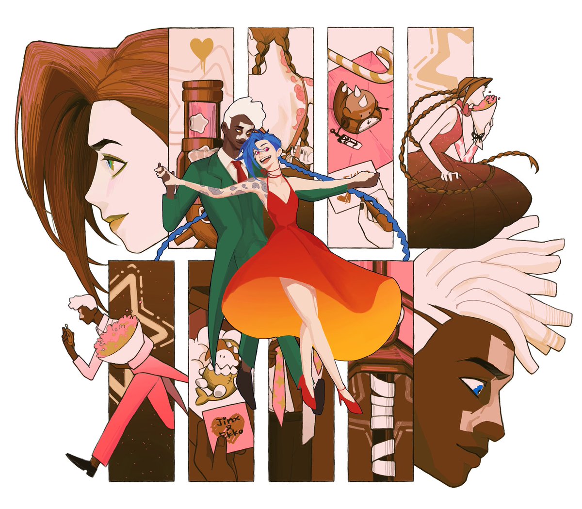 #Arcane #Timebomb 🎄（第二版我想Plan B for adding sth and change the color）
Let’s say Merry Christmas to
Miss Christmas and Mr Tree