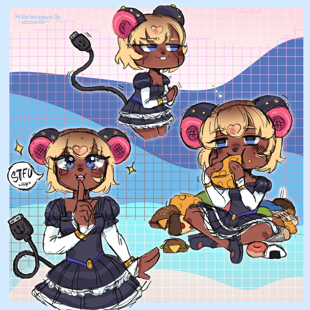 ani_meida's tweet image. MERRY CHIPSMAS!!!!!!!!😍🥰🎄
thank you @HelloimlemonVT 🍋 

#vtuber #animeidART