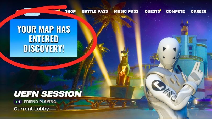 DISCOVERY NOTIFICATION CONCEPT‼️

A notification that appears in the news tab whenever one of your maps hits discovery!

Allowing you to easily see when your maps have gotten in!

Surprised we don't have this yet!
#UEFN #FortniteCreative