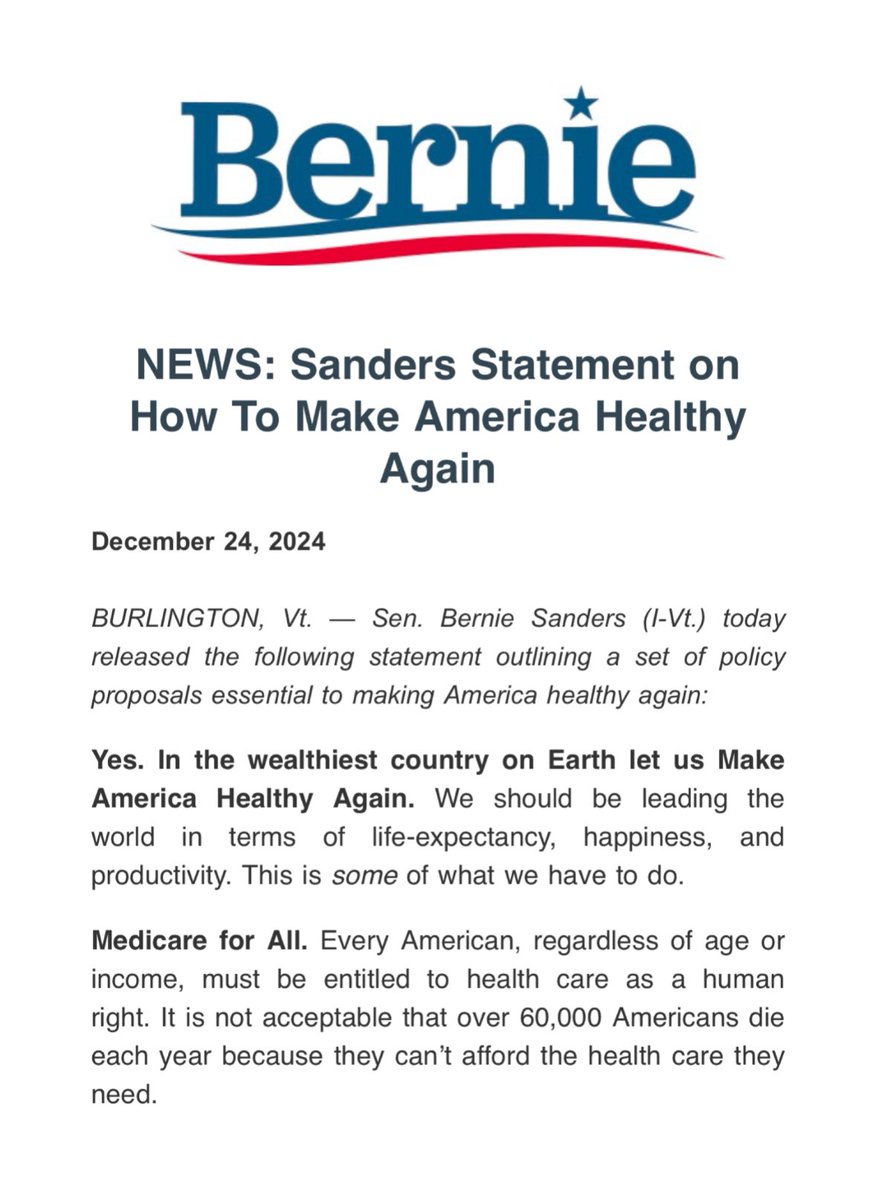 Bernie Sanders tweet media