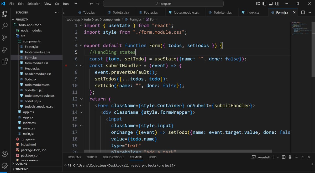 Emmybest111's tweet photo. Just wrapped up building a To-Do App with React.js and CSS ! 🎯

✅ Responsive UI
✅ Simple task management
✅ Modular and maintainable design
Proud of this step in my development journey. Feedback is welcome! 🙌
#ReactJS #CSSModules #WebDev https://t.co/9K3IEjeYMs