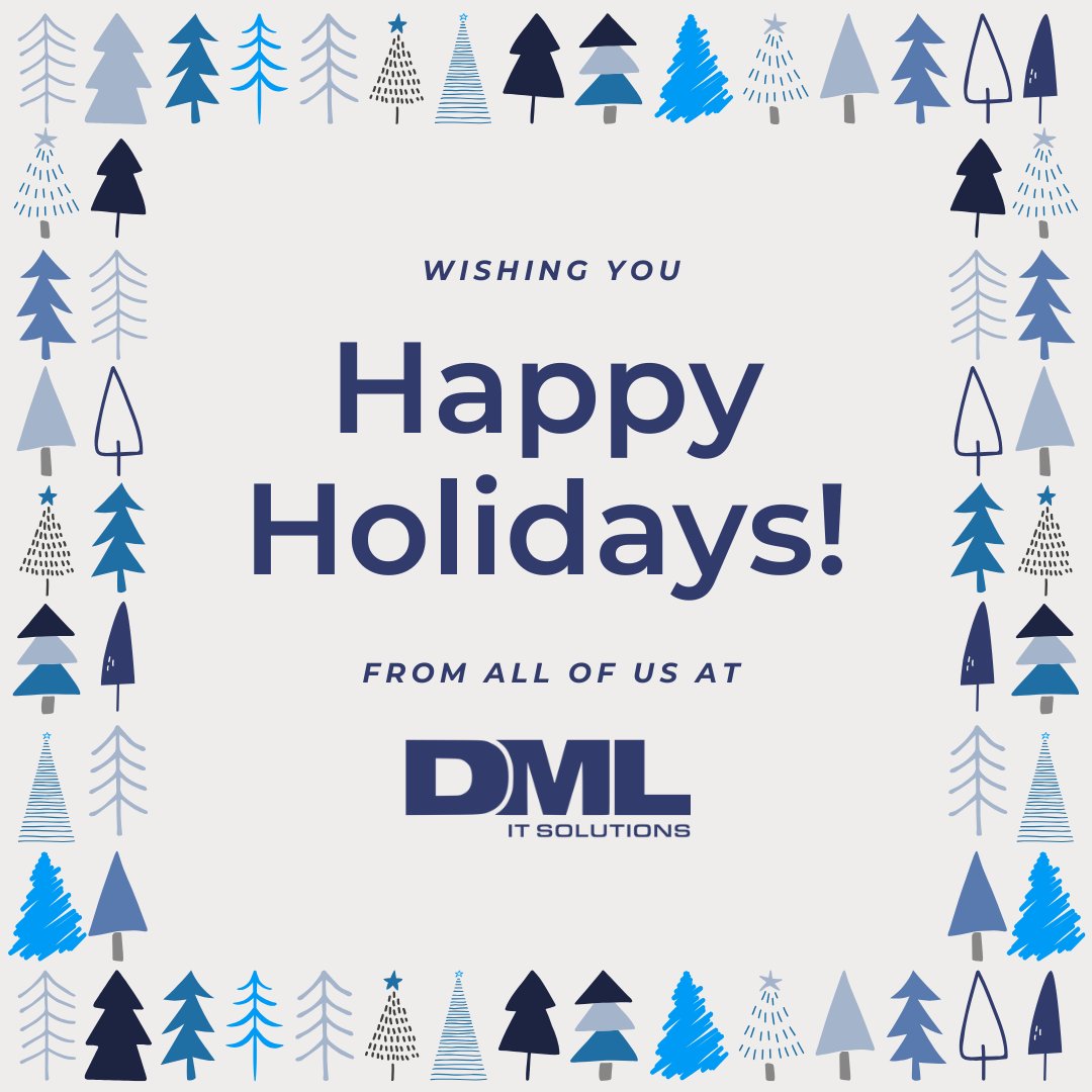 DMLITSolutions's tweet image. ❄️ Wishing you and your loved ones a joyful and peaceful holiday season. Happy Holidays from all of us at DML IT Solutions! #happyholidays2024 #NewYear