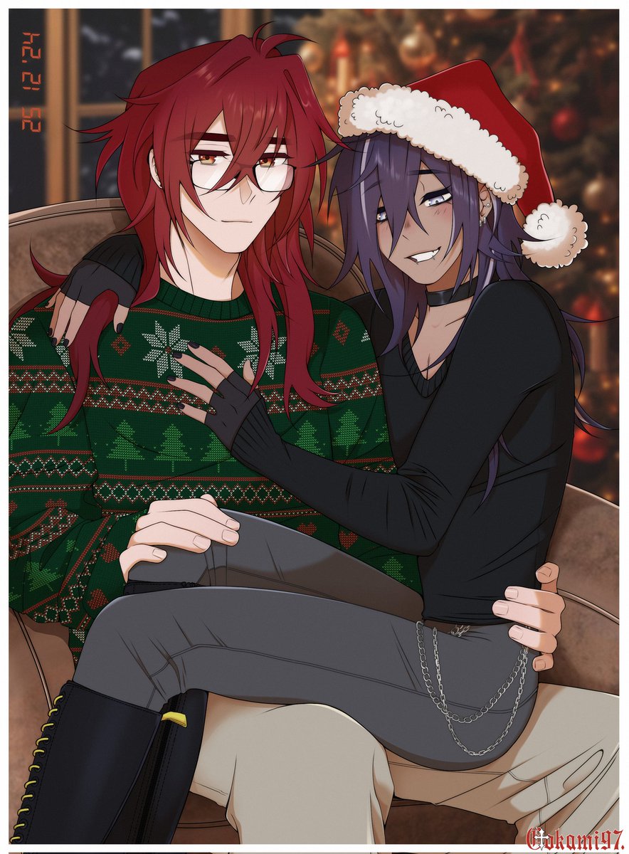 [age gap AU] merry xmas 🎄
#luckae #ディルガイ #枭羽