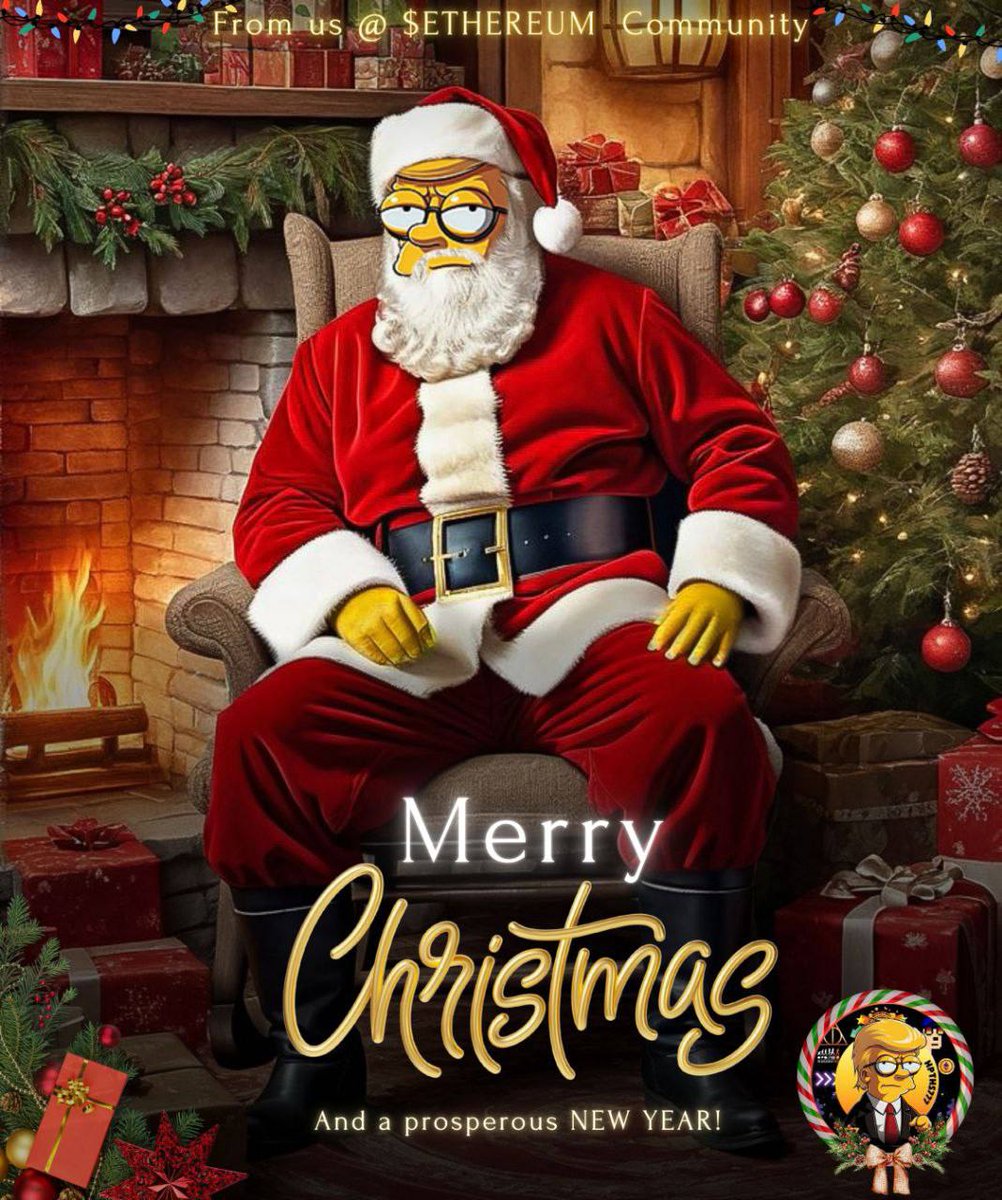 Merry Christmas to All❗️🎄🎁 #ETHEREUM

⭐️ Featured: dexwirenews.com/ETHEREUM

💬 Chat  (Invite): discord.gg/wehGMvYB9N

📱 Mobile App: link-to.app/dexwirenews

$ETH #Cryptocurrency #ETH #Blockchain #Web3 #Invest #HarryPotterTrumpHomerSimpson777Inu #Crypto #HPTHS777 #Memecoin
