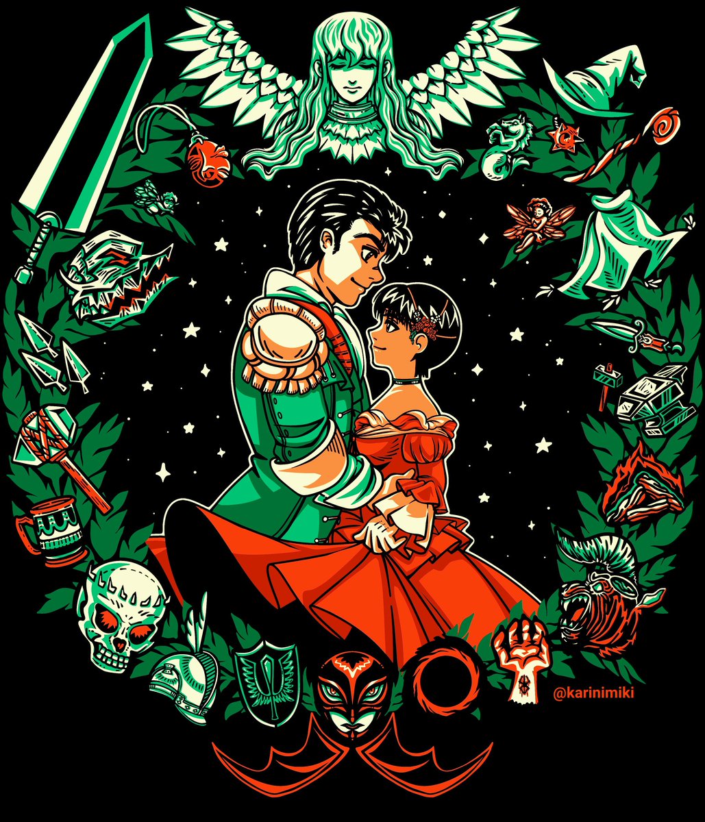 Karinimiki's tweet photo. A halfway finished piece I abandoned earlier this month!
Hope everyone has a safe and joyous holiday, surrounded by loved ones!
Merry Christmas!
#berserk #guts #casca #griffith #skullknight #bandofthehawk #fanart #anime #manga #digitalart https://t.co/mCirHZ0q50