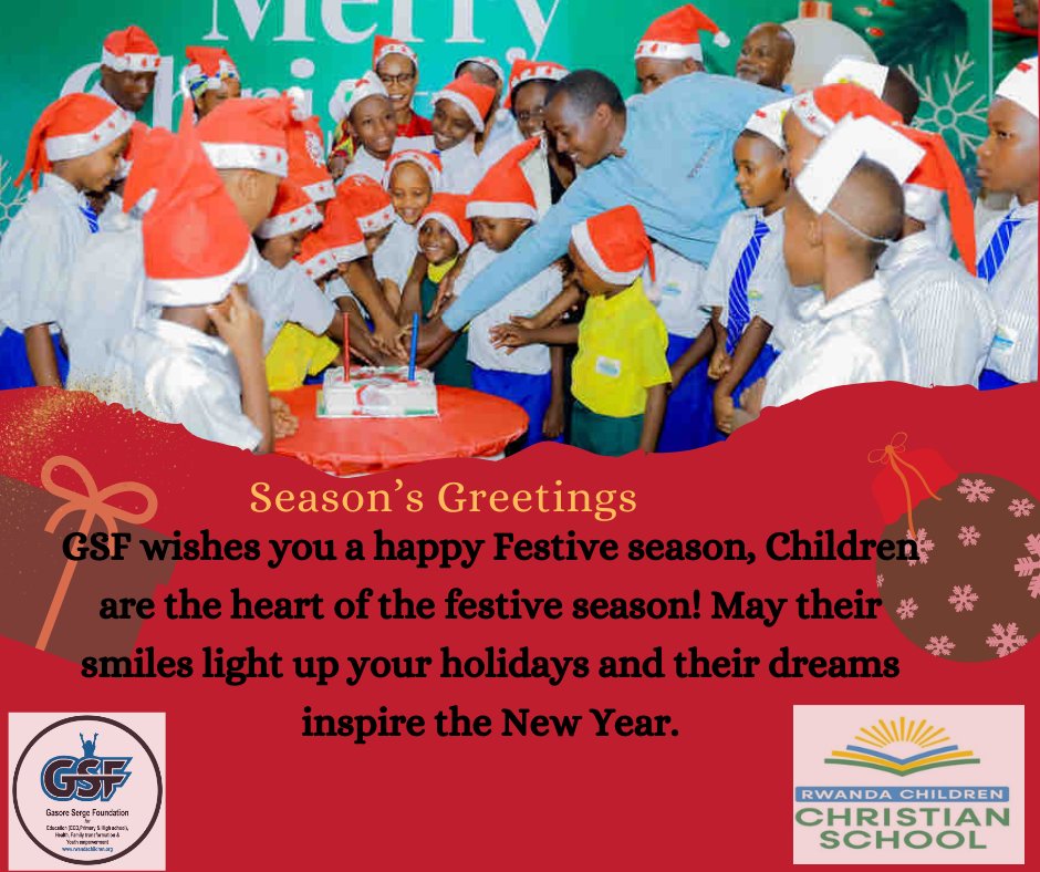 Gasore S. Foundation (@gsf_rc) on Twitter photo As we celebrate the festive season, let’s remember to share kindness, joy, and hope. May your holidays be as beautiful as your dreams! #FestiveSeasonWishes
<a href="/Rwanda_Child/">National Child Development Agency | Rwanda</a>
<a href="/RwandaEast/">𝐄𝐚𝐬𝐭𝐞𝐫𝐧 𝐏𝐫𝐨𝐯𝐢𝐧𝐜𝐞 | 𝐑𝐰𝐚𝐧𝐝𝐚</a>
<a href="/NtaramaBugesera/">Umurenge wa Ntarama - Akarere ka Bugesera</a>
<a href="/BugeseraDistr/">Bugesera District</a>
<a href="/Rwanda_Edu/">Ministry of Education | Rwanda</a> As we celebrate the festive season, let’s remember to share kindness, joy, and hope. May your holidays be as beautiful as your dreams! #FestiveSeasonWishes
<a href="/Rwanda_Child/">National Child Development Agency | Rwanda</a>
<a href="/RwandaEast/">𝐄𝐚𝐬𝐭𝐞𝐫𝐧 𝐏𝐫𝐨𝐯𝐢𝐧𝐜𝐞 | 𝐑𝐰𝐚𝐧𝐝𝐚</a>
<a href="/NtaramaBugesera/">Umurenge wa Ntarama - Akarere ka Bugesera</a>
<a href="/BugeseraDistr/">Bugesera District</a>
<a href="/Rwanda_Edu/">Ministry of Education | Rwanda</a>