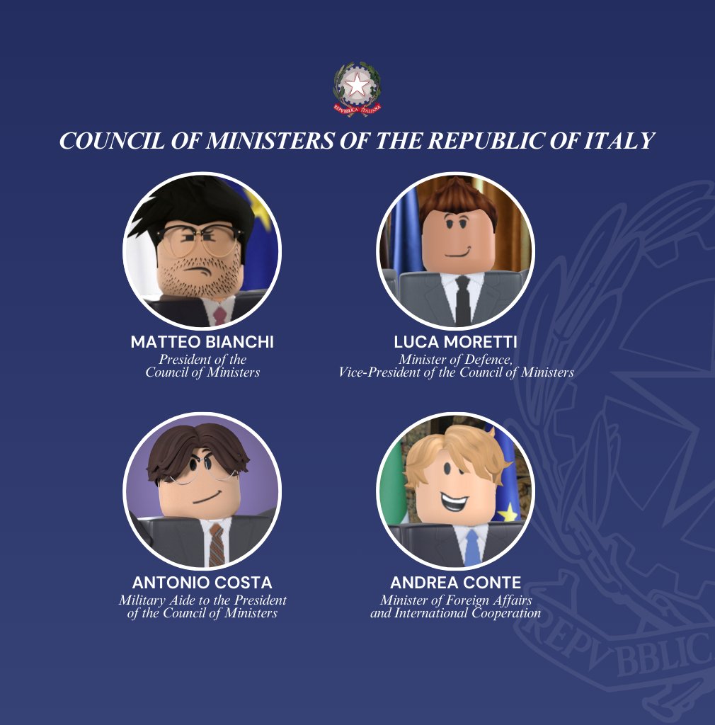 BRI_Chigi's tweet photo. The President of the Council of Ministers has carried out a reshuffle within the government. The new appointments can be seen below. https://t.co/NwTNprEGlA