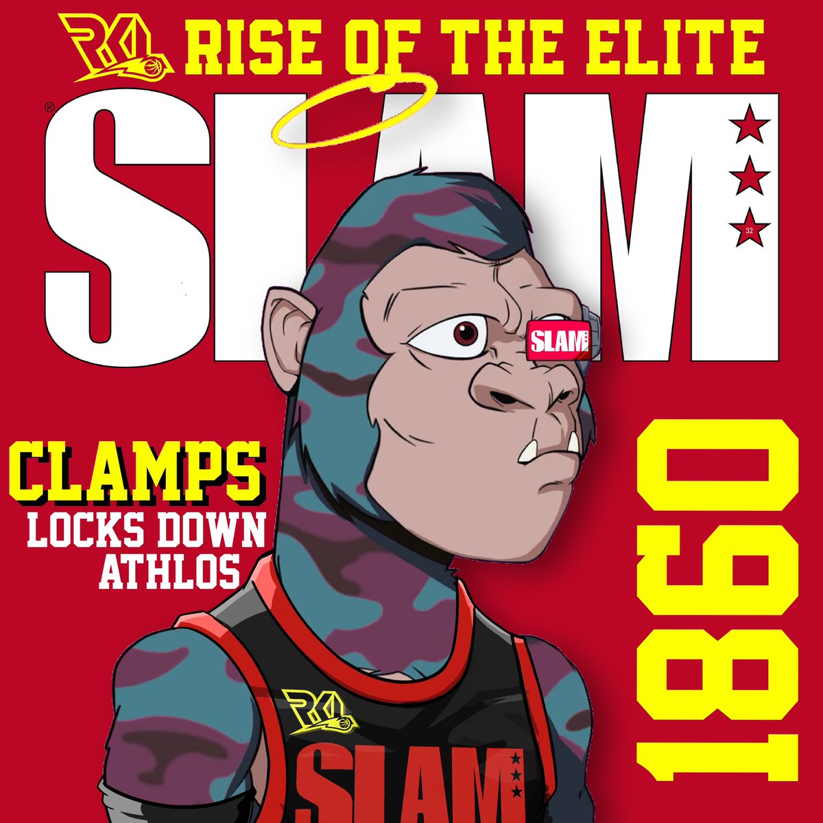 willow408's tweet photo. Clamps has been making his mark during the Athlos Soft Launch &amp; his impact hasn’t gone unnoticed! 🗜️⚡️ 

That new swag and SLAM cover!

In honor of the @RumbleKongs x @SLAMonline collab: Like, Retweet &amp; comment your Kong #. 5 random winners will get their Kongs fitted!

#PlayRKL https://t.co/8Mtm6ir8z3