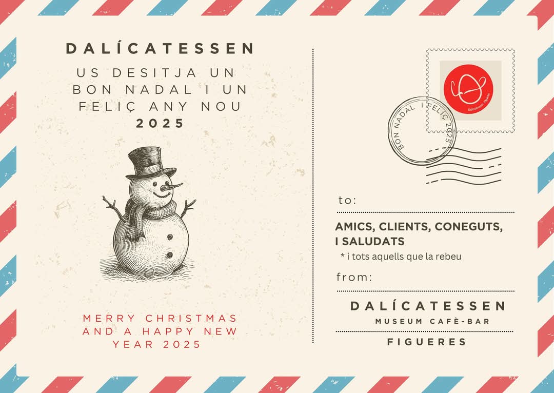 Dalícatesen us desitja un Bon Nadal i un Feliç Any nou 2025 #Figueres #Dalícatesen