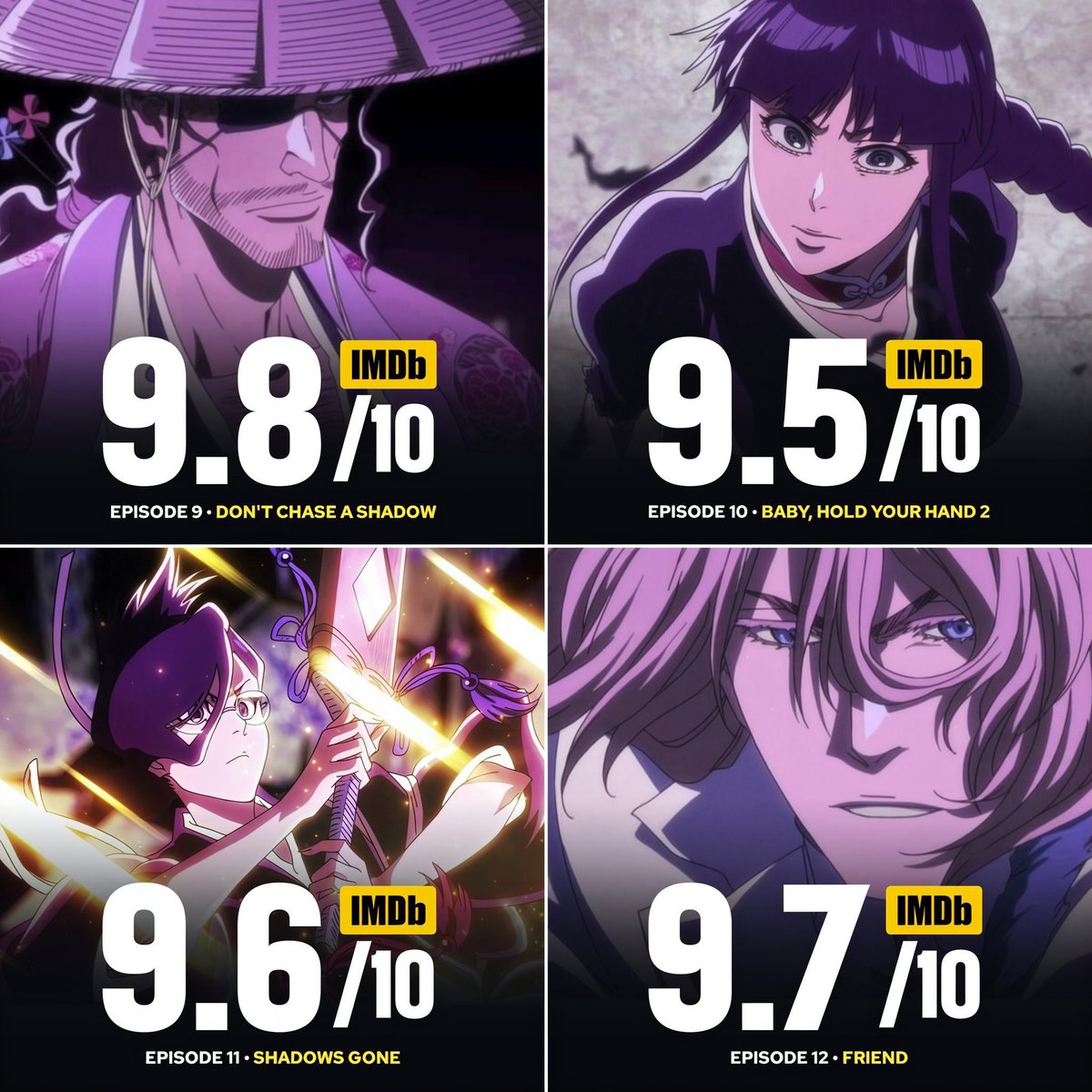Promithean11's tweet photo. Bleach anime is on a generational run https://t.co/mYuoFnw0OE