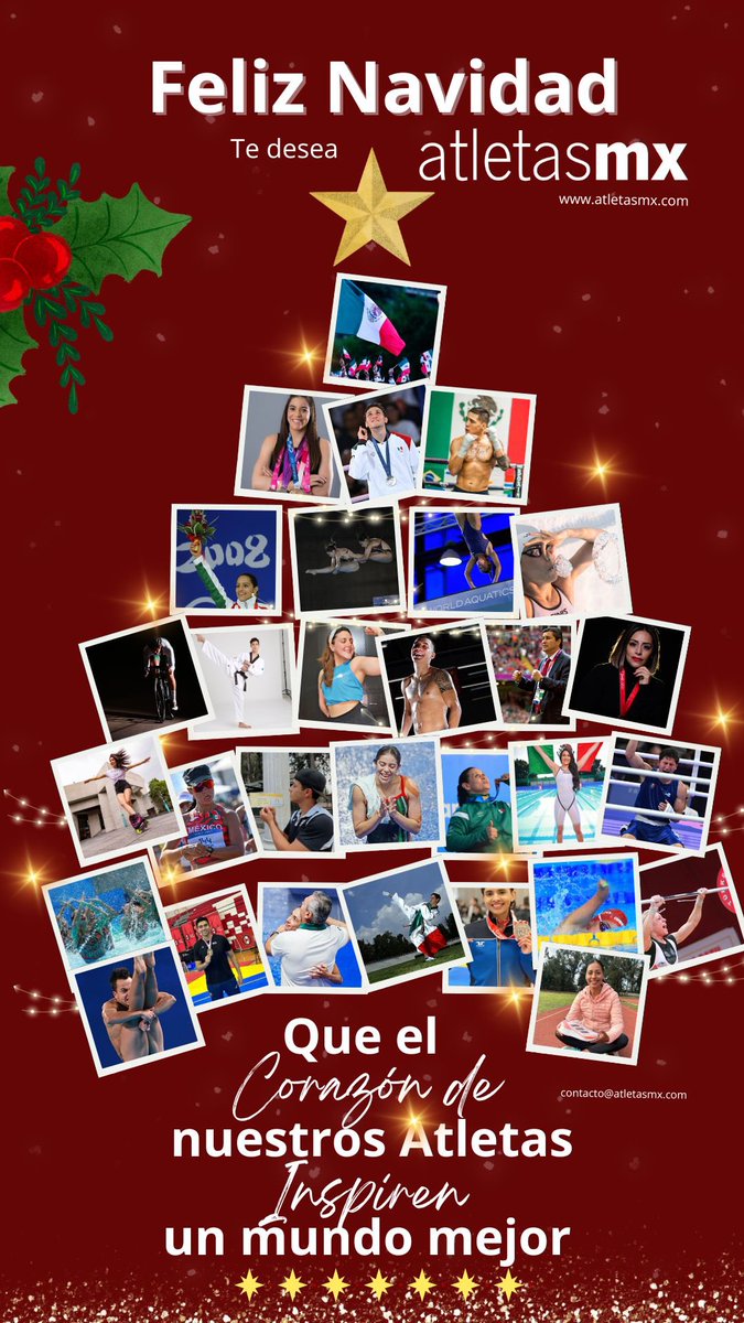 cruizatletasmx's tweet photo. ¡Felices fiestas! 🎉 Que el corazón de nuestros atletas y los valores del deporte, inspiren un mundo mejor 🌎🥇

Gracias a los #atletasmx y a quienes creen en ellos siendo parte de sus sueños #orgullomx 🇲🇽 
.
.
.
#feliznavidad #nochebuena #buenosdeseos #happyholidays https://t.co/eoufH0J1Xb