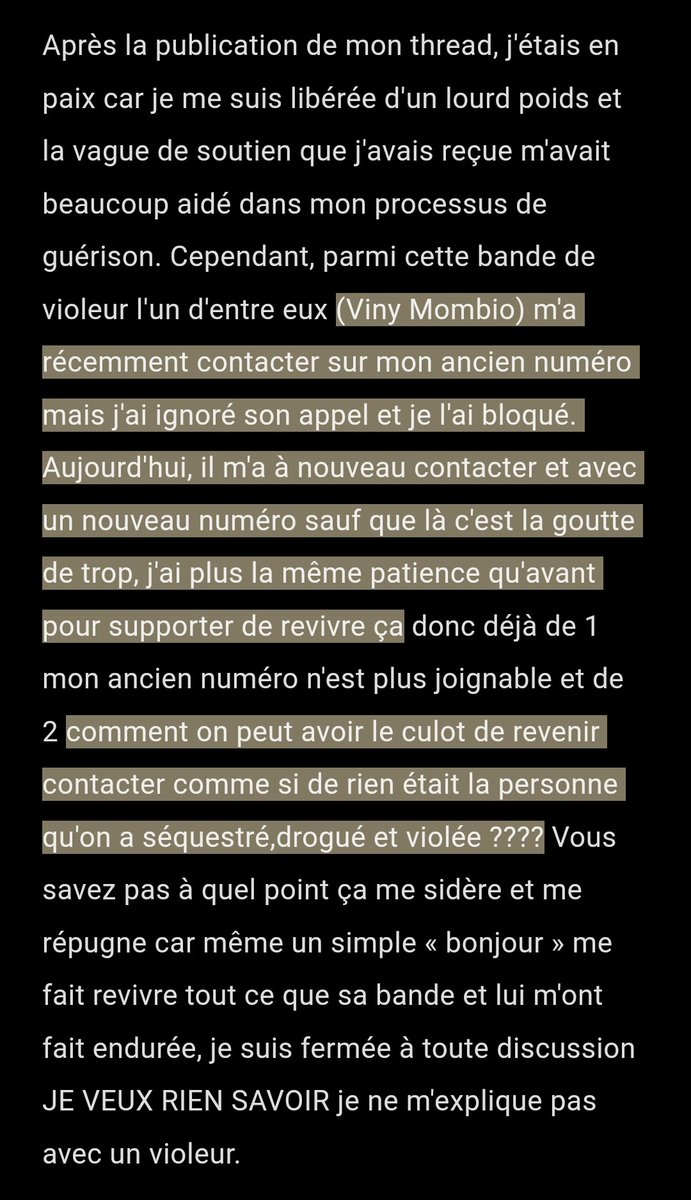 Mrsss_33's tweet photo. ⚠️ VINY MOMBIO LAISSE MOI TRANQUILLE ⚠️

Et au passage, je protège mon anonymat donc si l'un d'entre eux recommence à poster une photo de moi (alors que sur la photo je suis mineure) et SANS MON CONSENTEMENT je porte plainte. 

Quand on a un titre de séjour, on reste tranquille. https://t.co/tRkKr7Gxxm