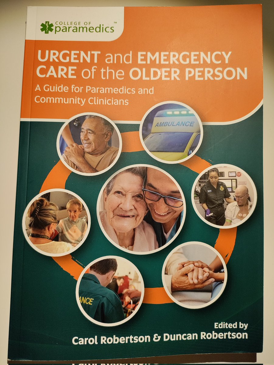 AxelLaurell's tweet image. Recently I was asked to write a chapter about mental health for a really important handbook aimed at paramedics and ACPs. And it arrived just in time for Christmas!

Great work @ACPFrailtyCarol and @DuncanSCAS for bringing this together. 

@DrBenUnderwood1
@ParamedicsUK