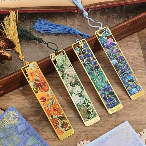 I just received 4 Pieces Metal Bookmarks with Tassel, Golden Hollow Bookmark Van Gogh Oil Painting Theme Book Mark Bookmarks for Book Lovers Writers Readers Children Teens Men Women Adults from xTayyxo via Throne. Thank you! throne.com/lunareternal #Wishlist #Throne