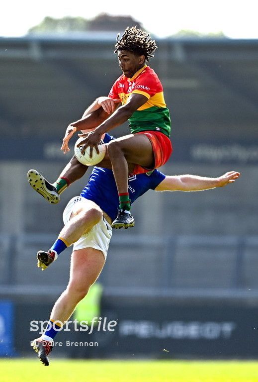 Sportsfile Images of the Year! ✨ 

John Phiri of Carlow in action against Eoin Murtagh of Wicklow during the Tailteann Cup Group 3 Round 4 match at Parnell Park last June.

📸 @faoidhaire

sportsfile.com/more-images/11…