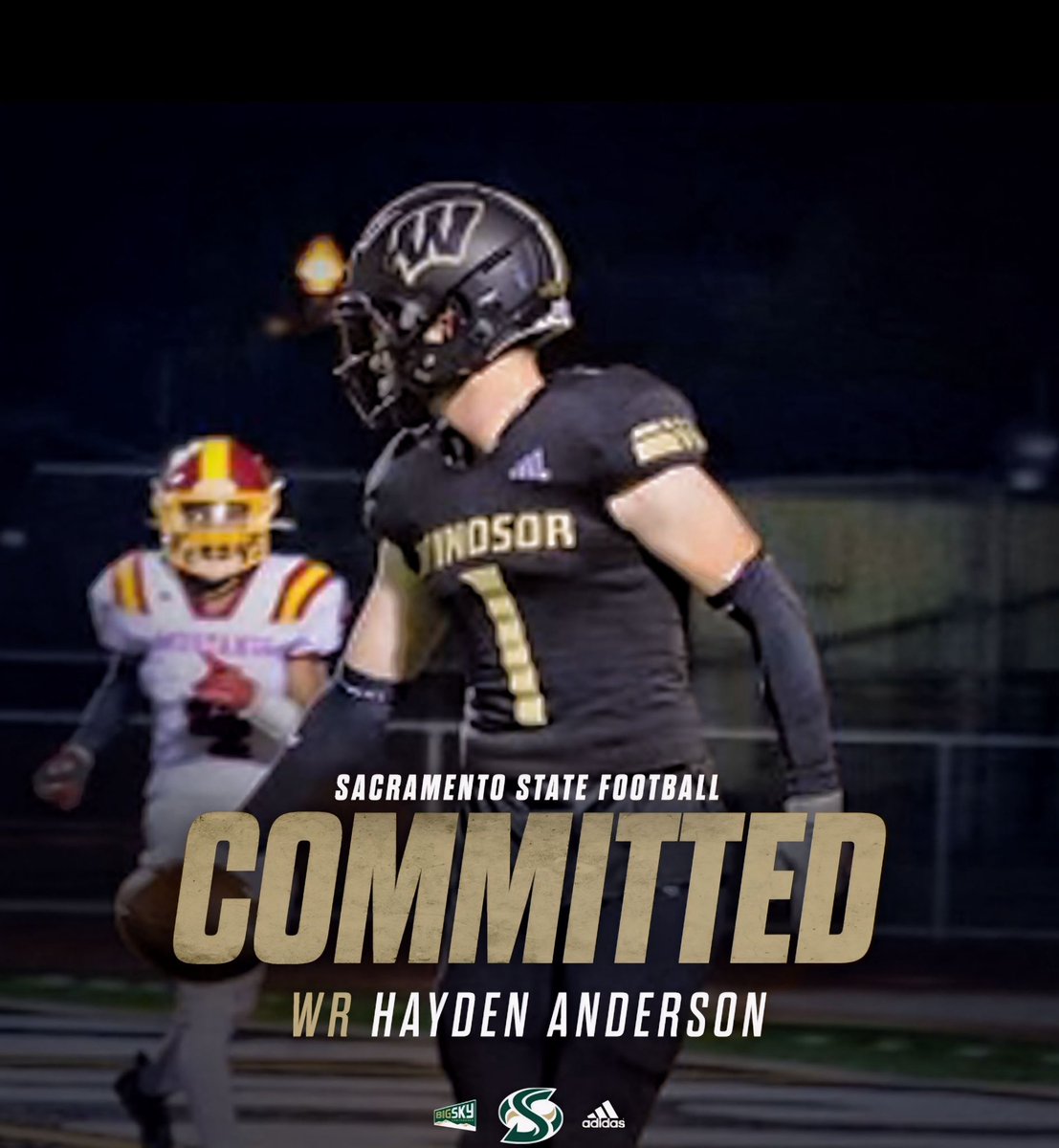 Hayden Anderson (@handerson_2025) on Twitter photo After recent changes and consideration from my family and I, I have officially decided to commit to Sac State! Let's go <a href="/SacHornetsFB/">Sac State Football</a> !!
<a href="/BrennanMarion4/">Coach Marion</a> <a href="/BrandonHuffman/">Brandon Huffman</a> <a href="/GHoward_Scout/">Gary Howard -Scout</a> <a href="/kodoherty22/">Kienan O'Doherty</a> After recent changes and consideration from my family and I, I have officially decided to commit to Sac State! Let's go <a href="/SacHornetsFB/">Sac State Football</a> !!
<a href="/BrennanMarion4/">Coach Marion</a> <a href="/BrandonHuffman/">Brandon Huffman</a> <a href="/GHoward_Scout/">Gary Howard -Scout</a> <a href="/kodoherty22/">Kienan O'Doherty</a>
