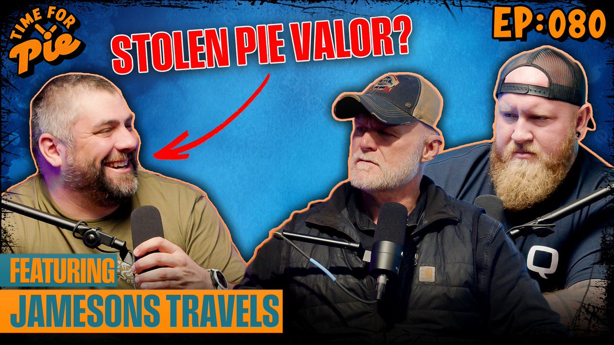 timeforpieshow's tweet photo. Jamesons Travels is here to confront us about our Pie 😬 

Confronting Time for Pie w/Jamesons Travels- Time for Pie #80
https://t.co/OSXxXWVuDB https://t.co/MO15lwRYbn