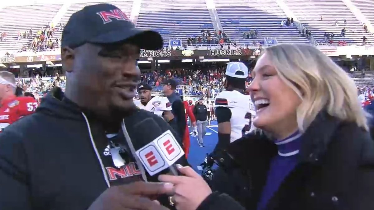 NIUCEET's tweet photo. What a game! 🏈🔥 NIU Huskies yesterday secured a 28-20 double-OT victory over Fresno State in the Famous Idaho Potato Bowl!

CEET stars Evan Buss (OL) &amp; Pierce Oppong (DL, 3 solo tackles + a QB sack!) played key roles in the win. 💪🐾

#GoHuskies #NIUFootball https://t.co/Q38wA1WvWo